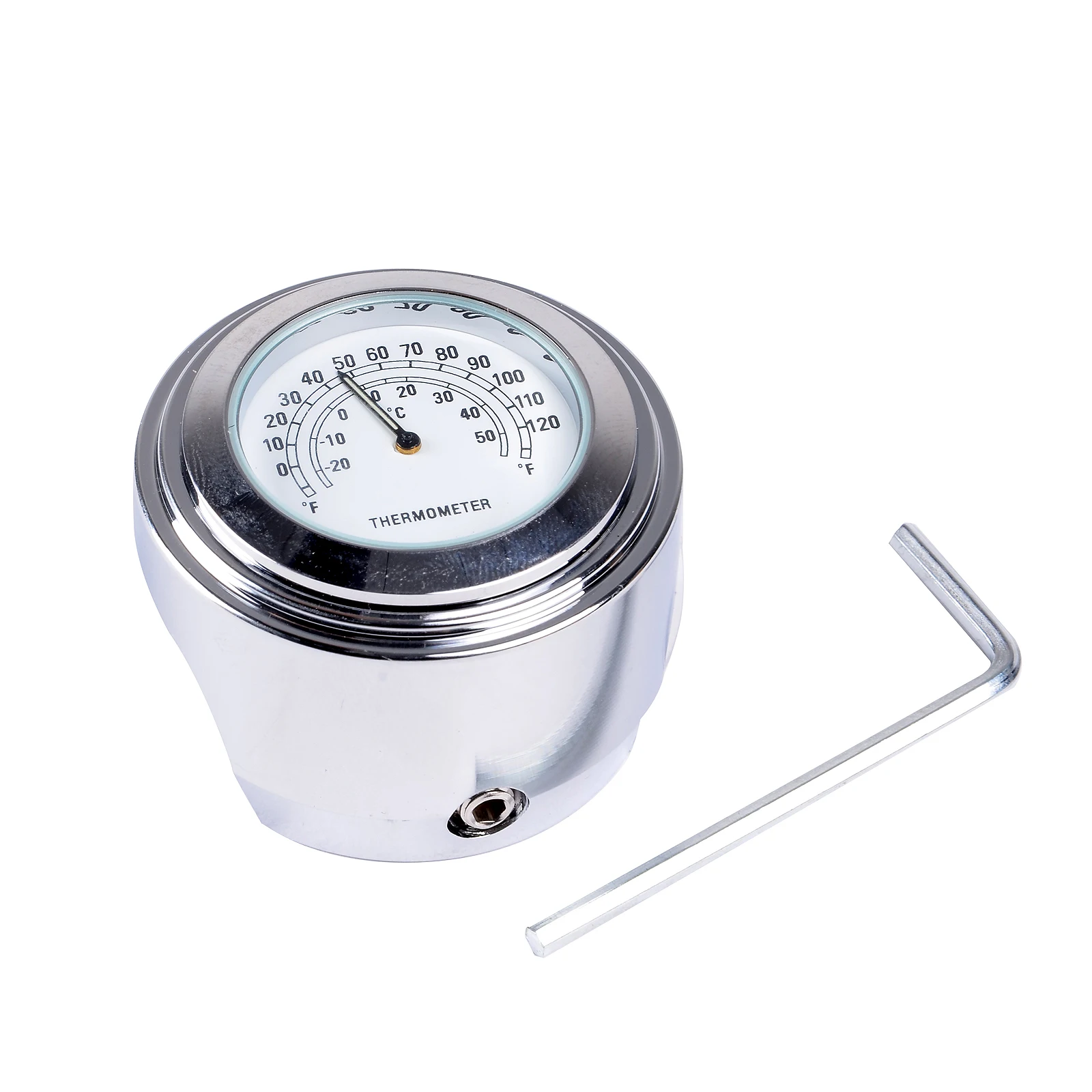 

Motorcycle Handlebar Clock Or Thermometer Fit For 7/8" Or 1" Handle Bar Harley Honda Yamaha Suzuki Kawasaki