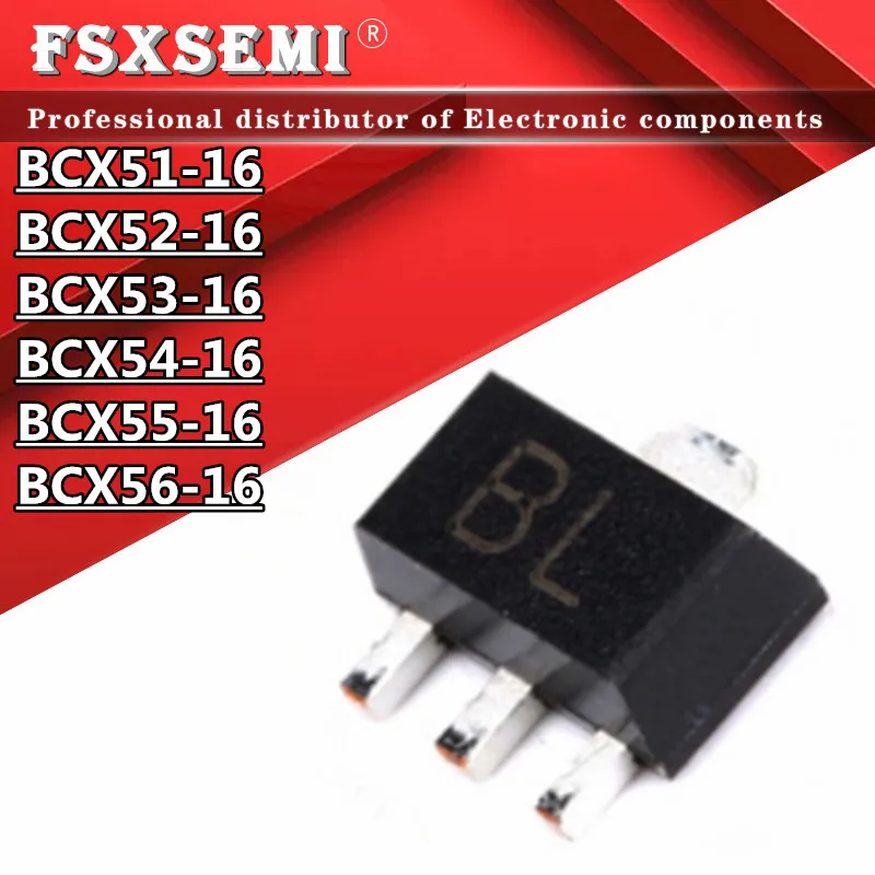 

50pcs BCX56-16 SOT-89 BCX56 BCX51-16 BCX52-16 BCX53-16 BCX54-16 BCX55-16 SOT89