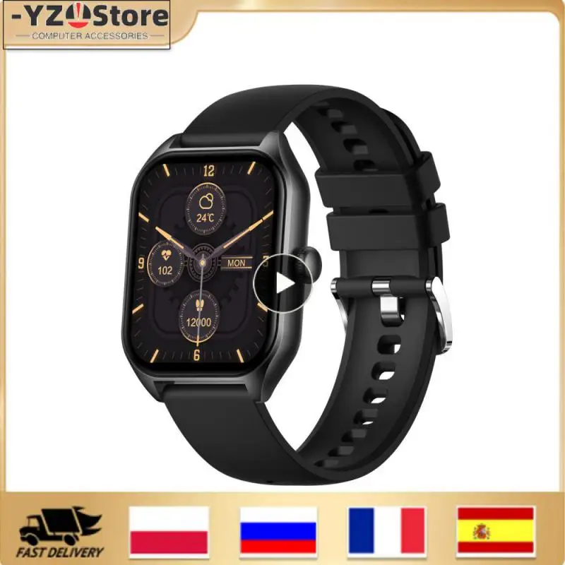 

2023 Blood Pressure Blood Oxygen Health H40 Smartwatch Remote Control Photo Bracelet Smartwatch Black New Style Full-screen