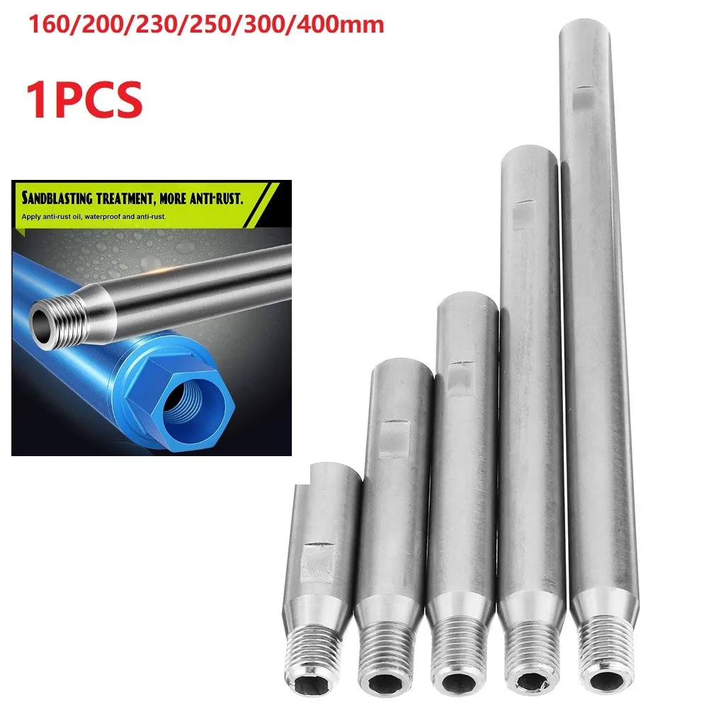 1x Diamond Core Drill Bit Water Drill Bit Extension 160 /200/230/300/400mm M22 Thread Connecting Rod For Drilling Rig Adapter enlarge
