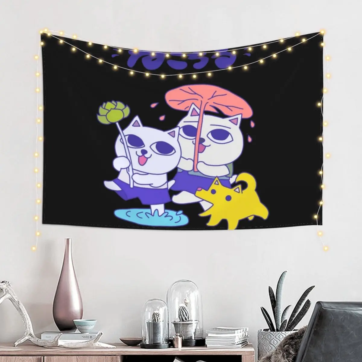 Nekojiru Udon гобелен настенный декор милый комнаты для девочек