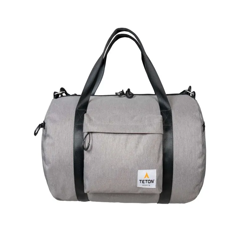TETON Sports Canvas Duffel Bag, Luggage for Travel, the Gym and Overnight Getaways, Small, Grey