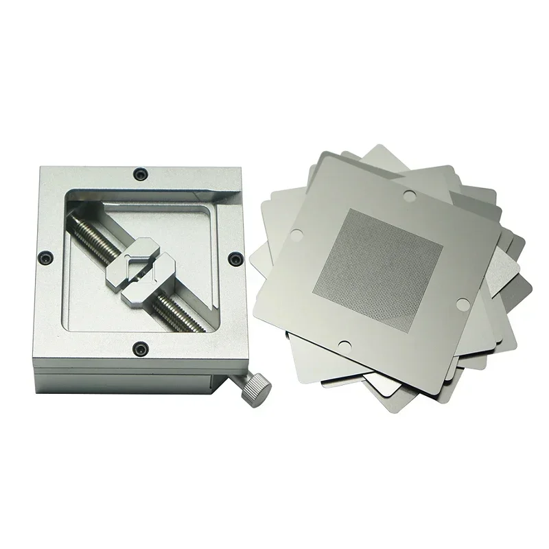 Станция для реболлинга BGA приспособление универсальный набор трафаретов 10 шт. 90*90