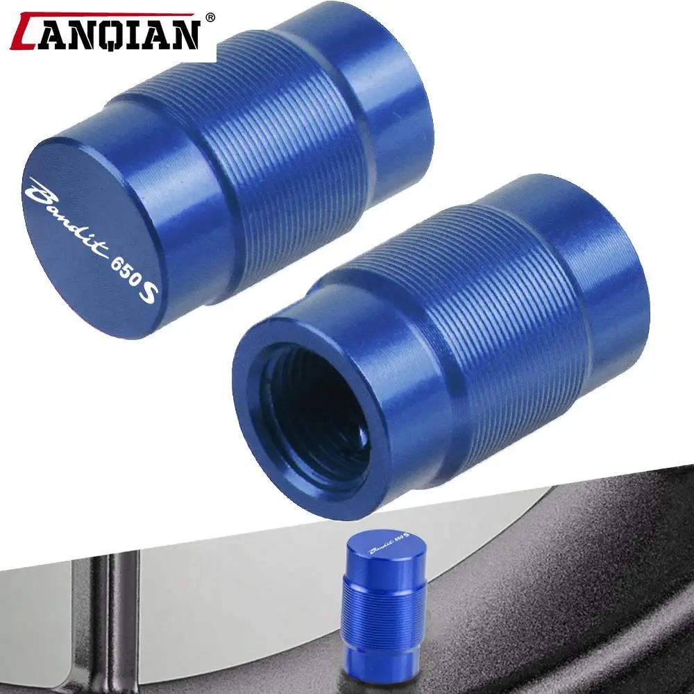 

Одна пара мотоциклетных аксессуаров для SUZUKI Bandit 650 S Bandit650S Bandit 650 S 2015 с логотипом алюминиевых колпачков клапанов колесных шин