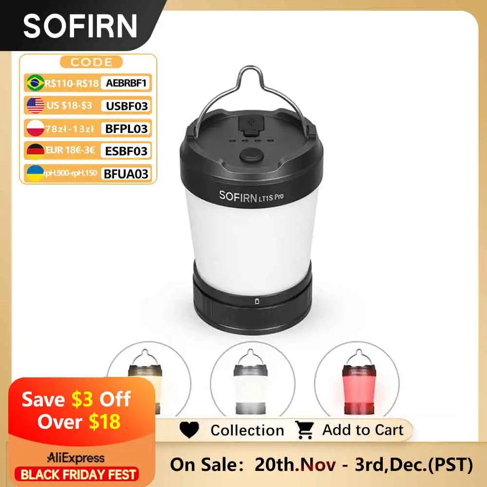 

Sofirn LT1S Кемпинговый фонарь 21700