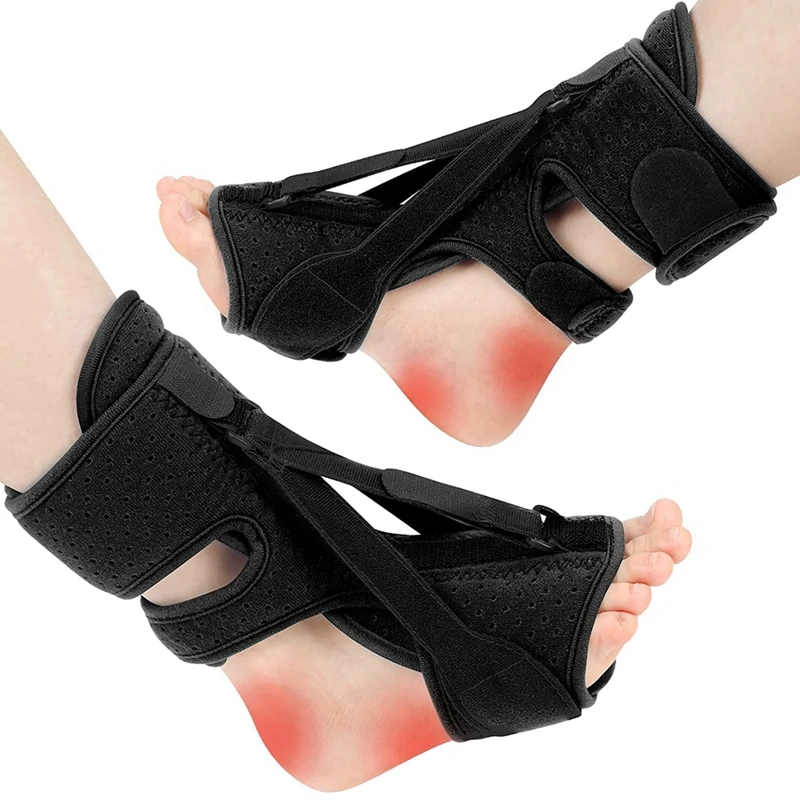 

2 Pcs Plantar Fasciitis Night Splint Relief Brace For Plantar Fasciitis Relief, Achilles Tendonitis And Foot Drop