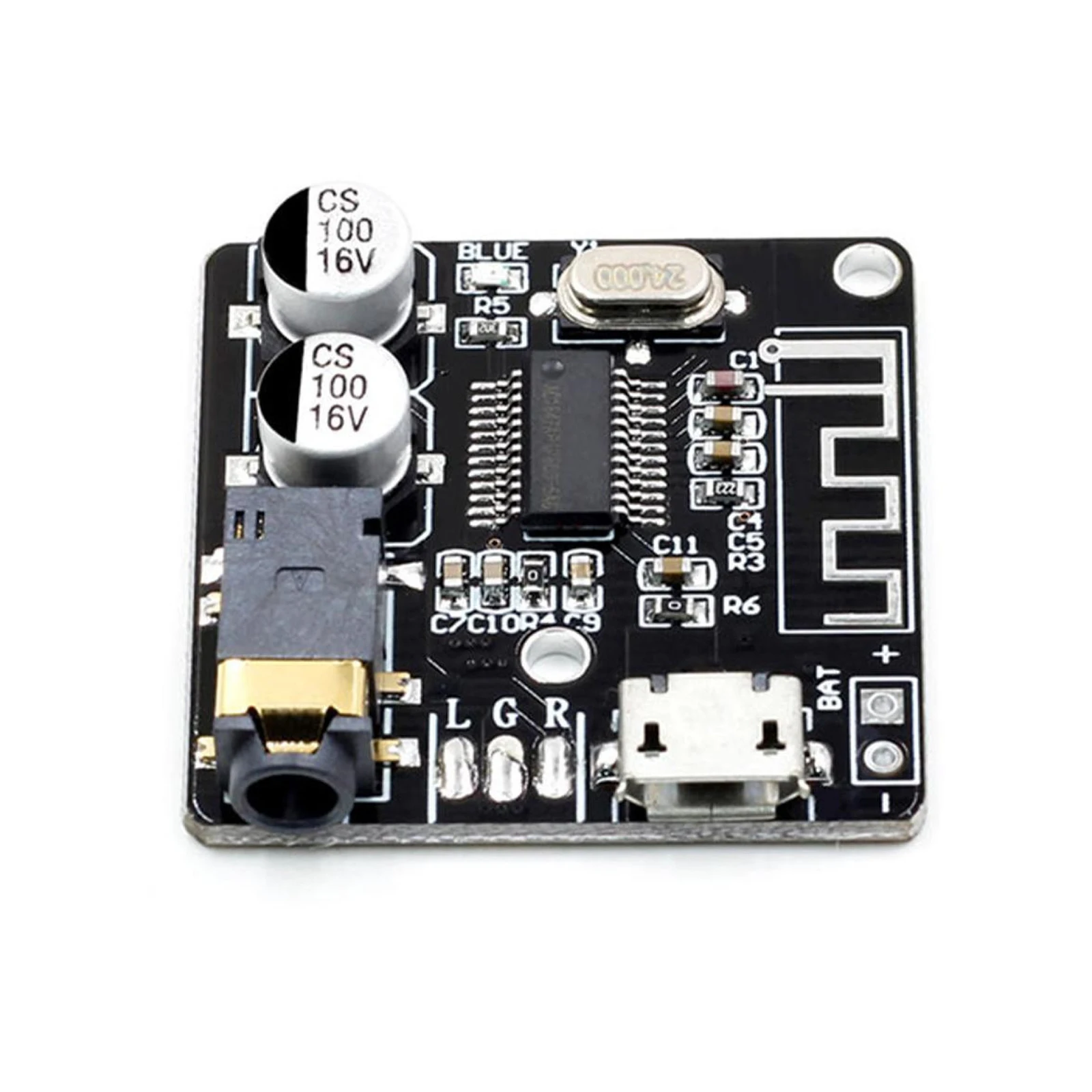 

2 шт./комплект, беспроводная плата аудио-ресивера с поддержкой Bluetooth 5,0, 3,7-5 В