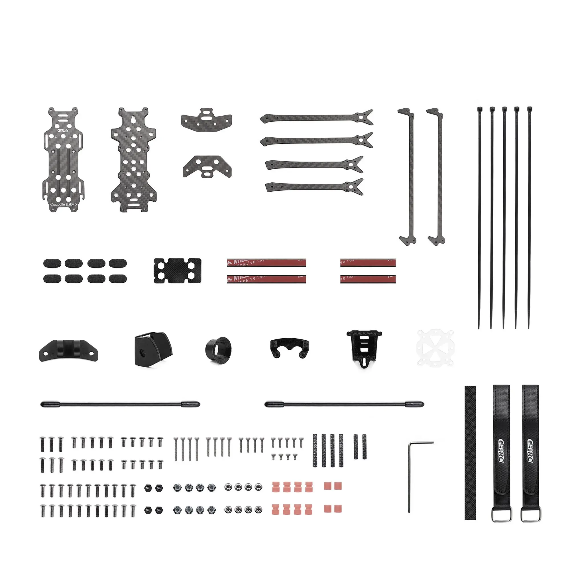 

GEPRC GEP-CB5 Frame Parts Suiable For Crocodile5 Baby Drone Carbon Fiber Accessories RC FPV Quadcopter Repair Replacement Parts