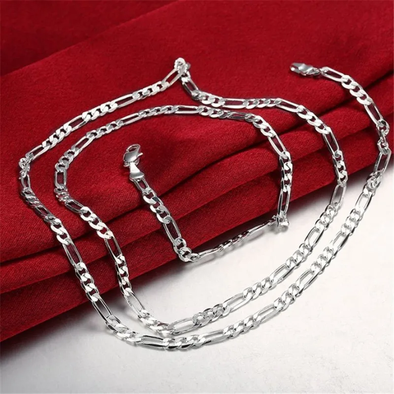 

Модная новинка, длинное ожерелье Figaro цепочка на шею для мужчин в стиле панк серебряного цвета из нержавеющей стали, мужское украшение в стиле хип-хоп, подарок