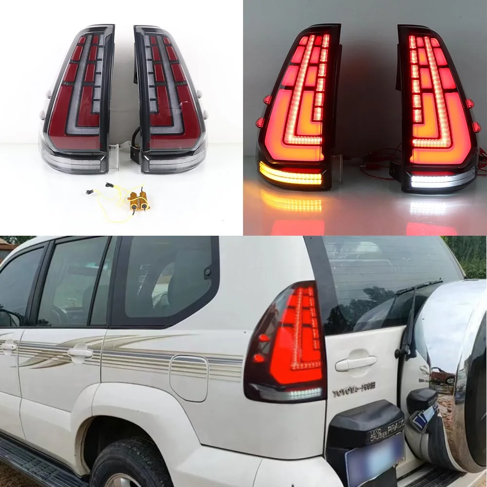 

1 светодиодный светодиодных задних фонарей для Toyota Land Cruiser Prado 2003-2009 120 серии FJ120 LC120