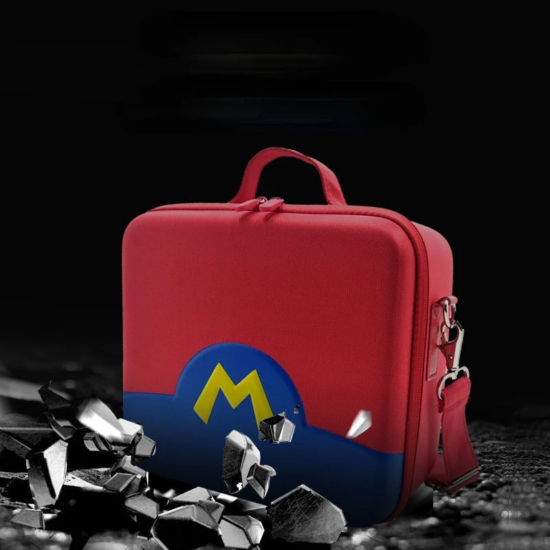 

Набор аксессуаров для игровой консоли, портативный защитный бокс на органических светодиодах с защитой от падения, Жесткий Чехол для переключателя Марио