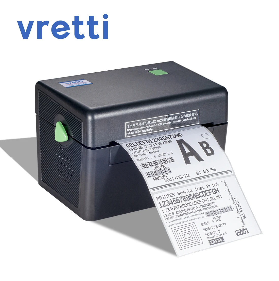 Настольный Термопринтер для этикеток Vretti DT108B 4x 6 совместимый с Windows Mac доставки