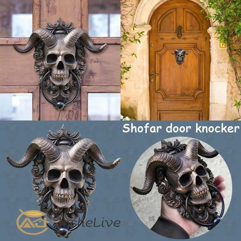 

Versatile Exquisite Skull Handcrafted Trendy Gothic Home Decoration Satan Edgy Decor Popular Resin Ornament Intriguing Durable