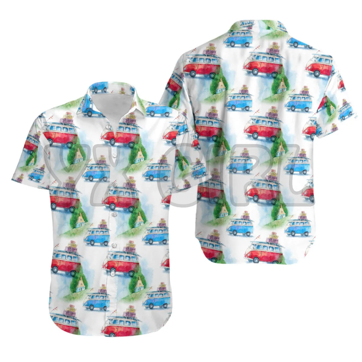 

Summer Shirts Love Camping 3D All Over Printed Hawaiian Shirt Men's For Women's Harajuku Casual Shirt Unisex