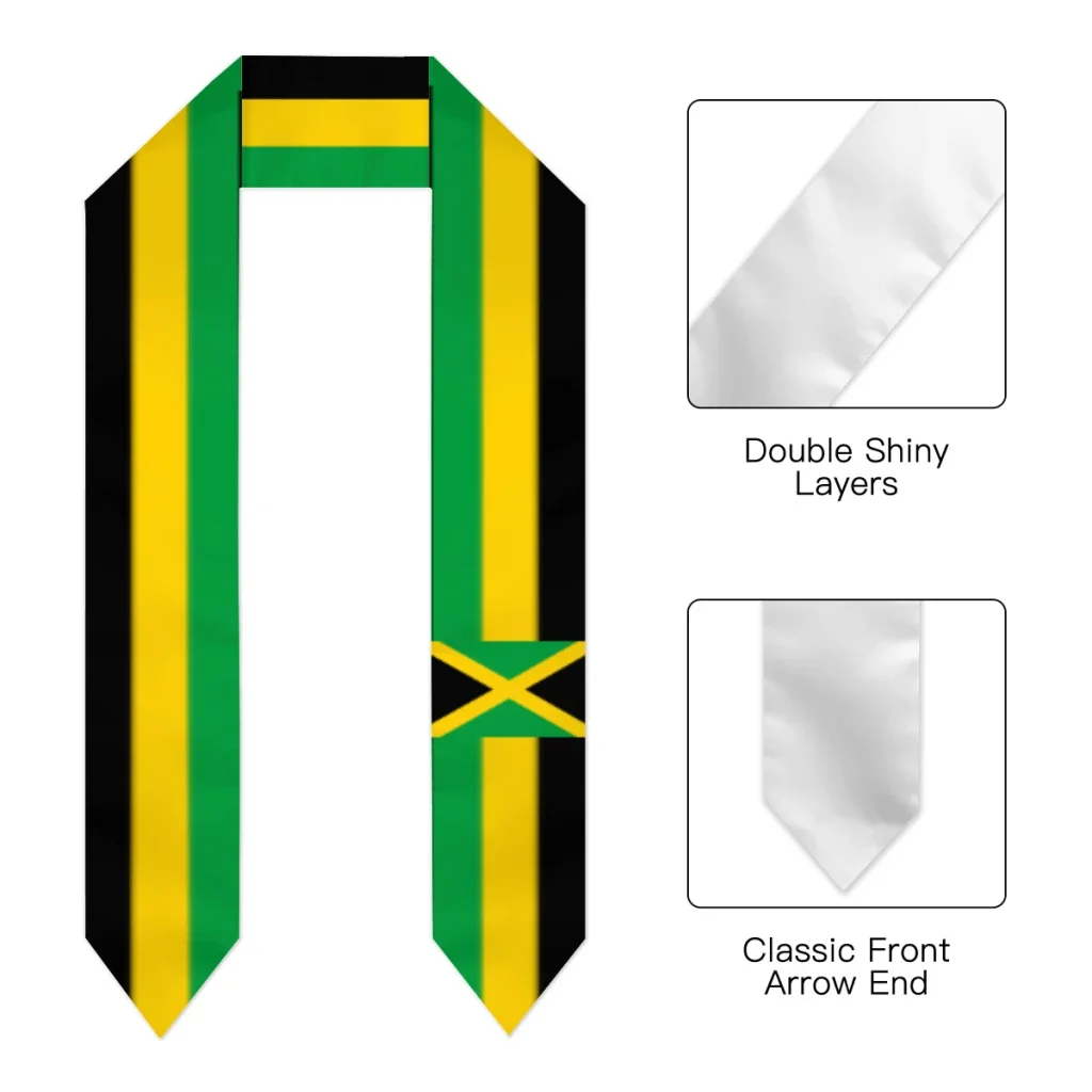 Выпускной флаг из Ямаки шарф шаль палантин сапфировый синий с полосой