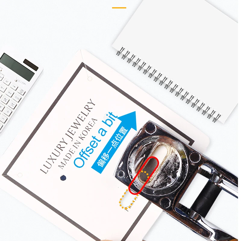 Дырокол для удостоверения личности Овальный прорезатель бумаги инструмент