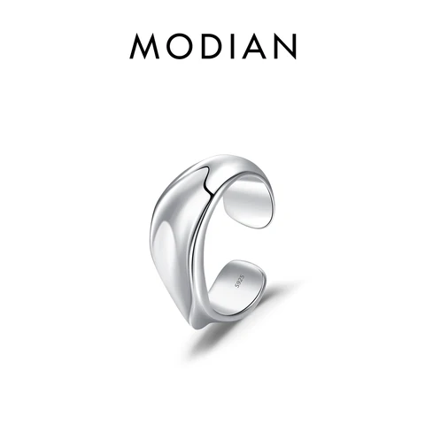 Серьги-клипсы Modian из серебра 925