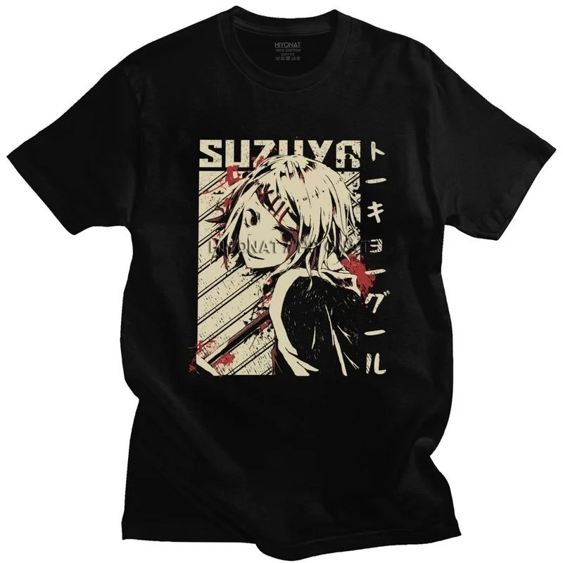 

Juuzou Suzuya Tokyo Ghoul T Shirt Men Cotton Tshirt Leisure Tee Tops Short Sleeved Japanese Anime Manga T-shirt Clothing Merch