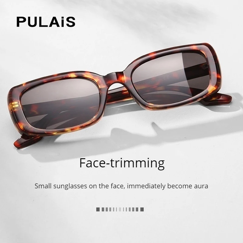 

Pulais Narrow Frame Retro Rectangle Polarized Sunglasses For Women Or Men Uv400 Anti Glare Sunglasses Fashion