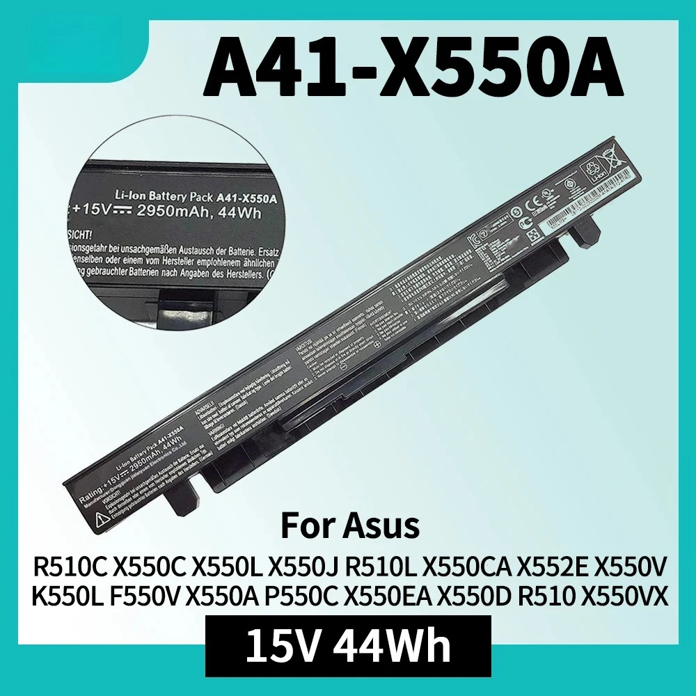 Фото Аккумулятор A41-X550A для Asus R510C X550C X550L X550J R510L X550CA X552E X550V X550D R510 X550VX F550C K550L F550V P550C X550EA №1