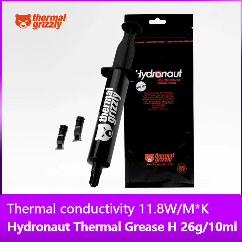 

Thermal Grizzly Hydronaut 11.8W/MK CPU/GPU Heat Conductive Silicon Grease 1g/3.9g/7.8g/26g Big Capacity Compound Cooling Paste