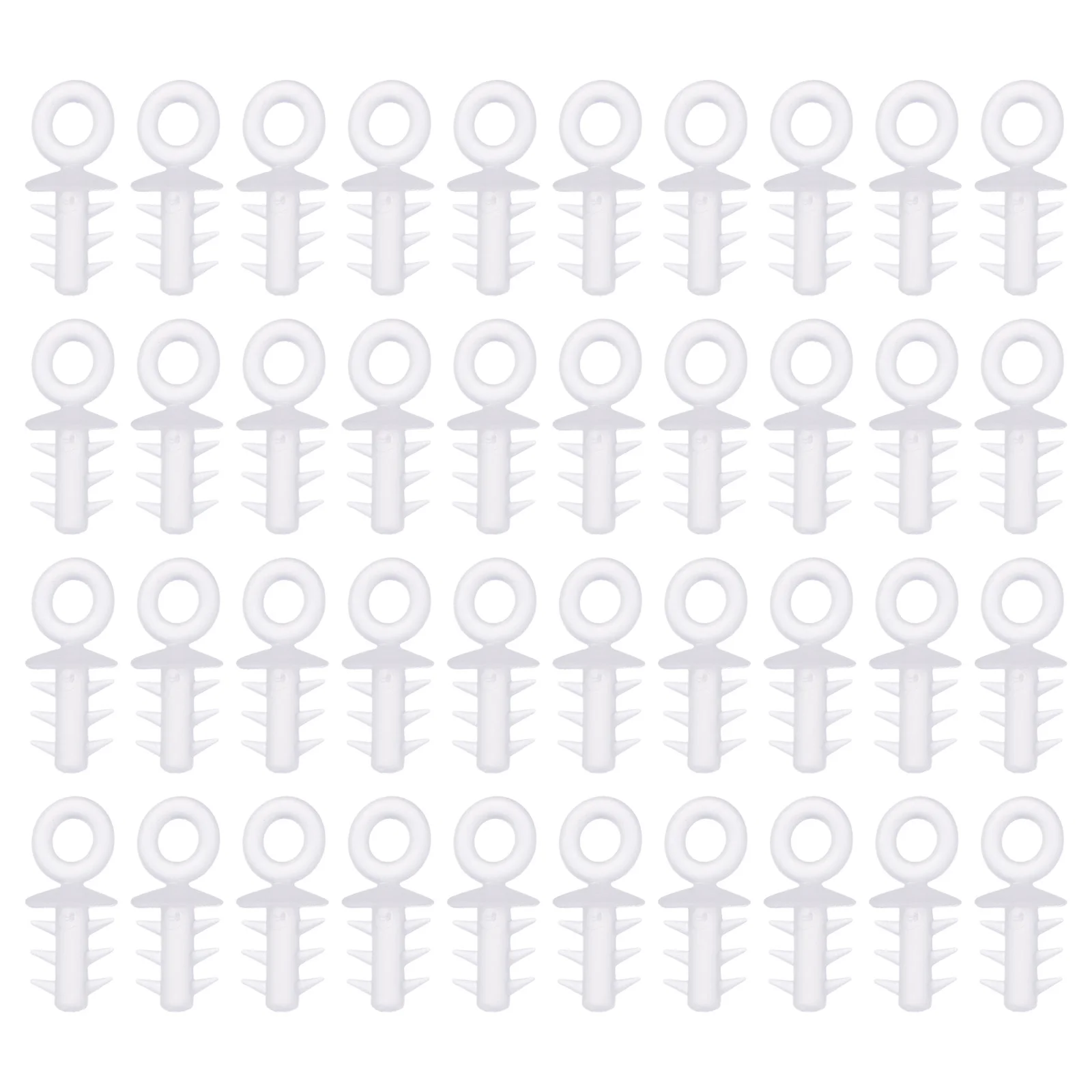 

200 Pcs Fastener Foam Ball Cap Plastic Hook Holiday Tree Balls Hanging DIY Fittings