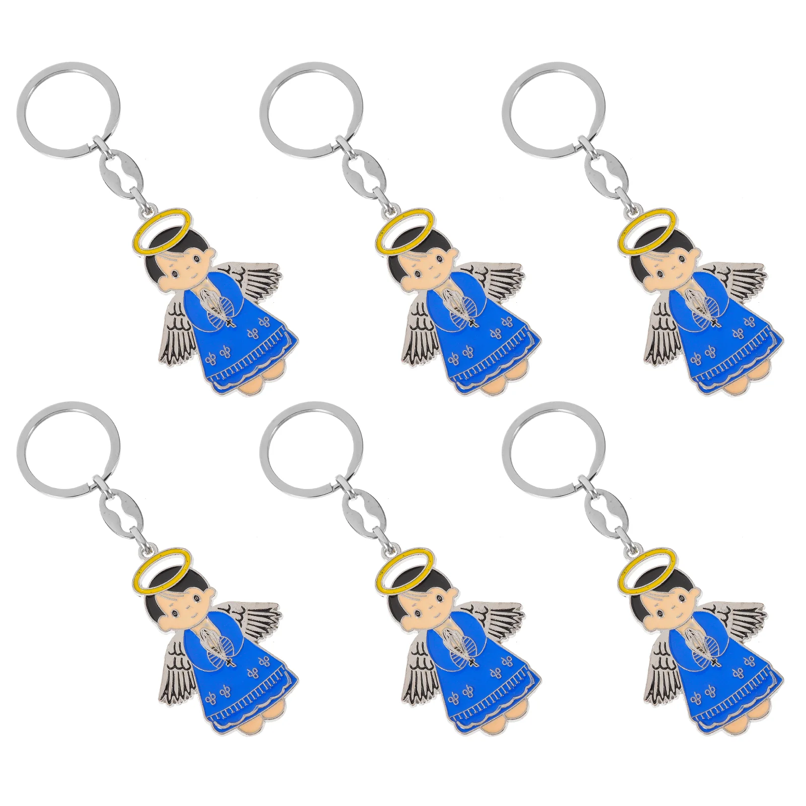 

6 шт., брелки для ключей «Ангел»