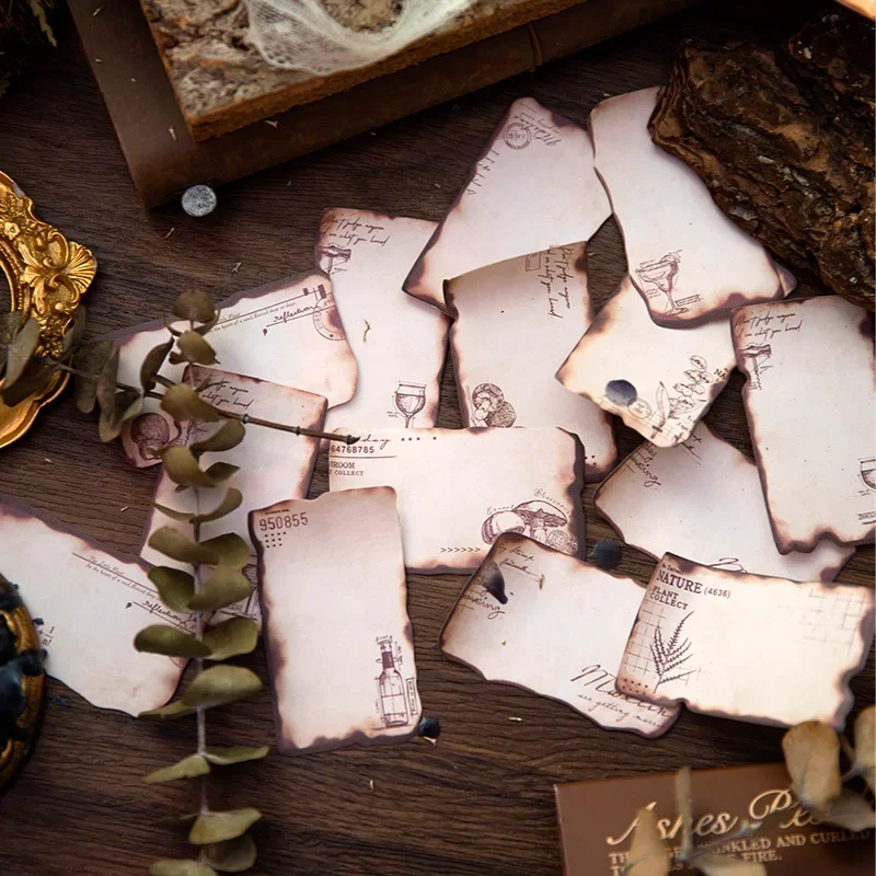 60 листов ретро-заметка липкий пепел послезвук сжиженный справочник украшения в