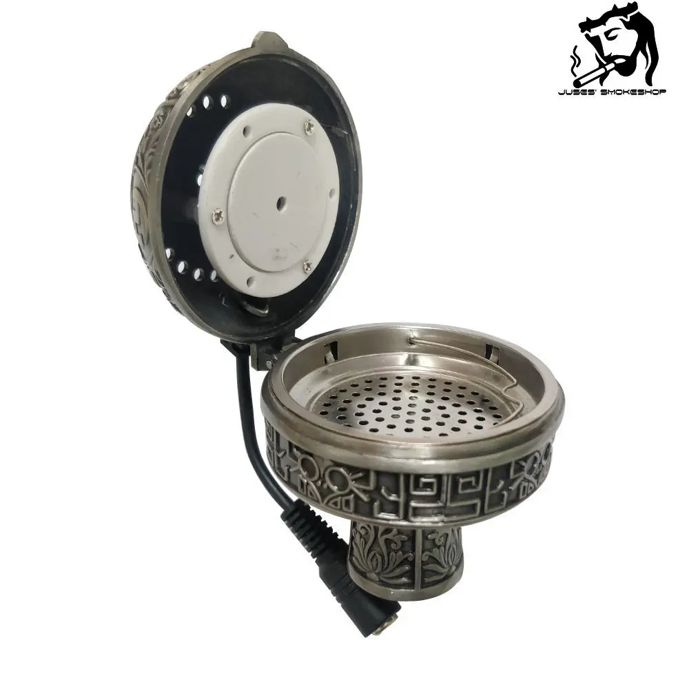 

JUSES' SMOKESHOP Arab Metal Electric Hookah Charcoal Stove Holder Tobacco Chicha Bowl Heater E-Shisha Smokepan US/EU/AU Plug