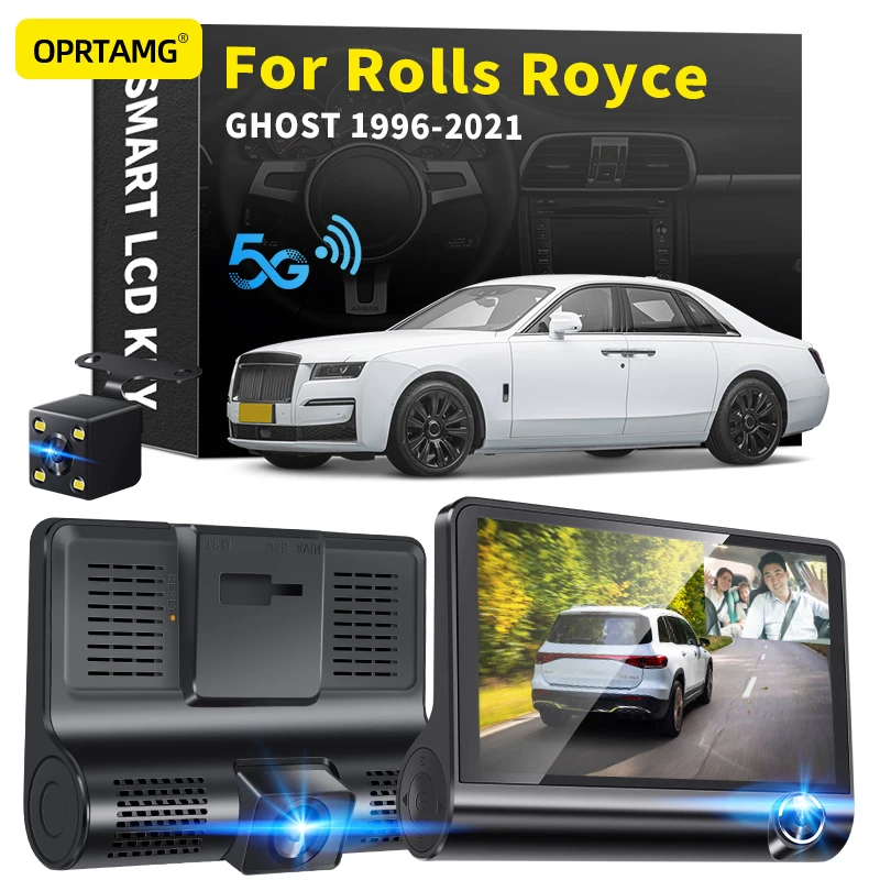 

OPRTAMG dashcam Car DVR 3 Cameras Lens 4.0 Inch 1080P Dash Cam For Rolls Royce GHOST 1994 2000 2001 2002 2003 2004 2021 2022