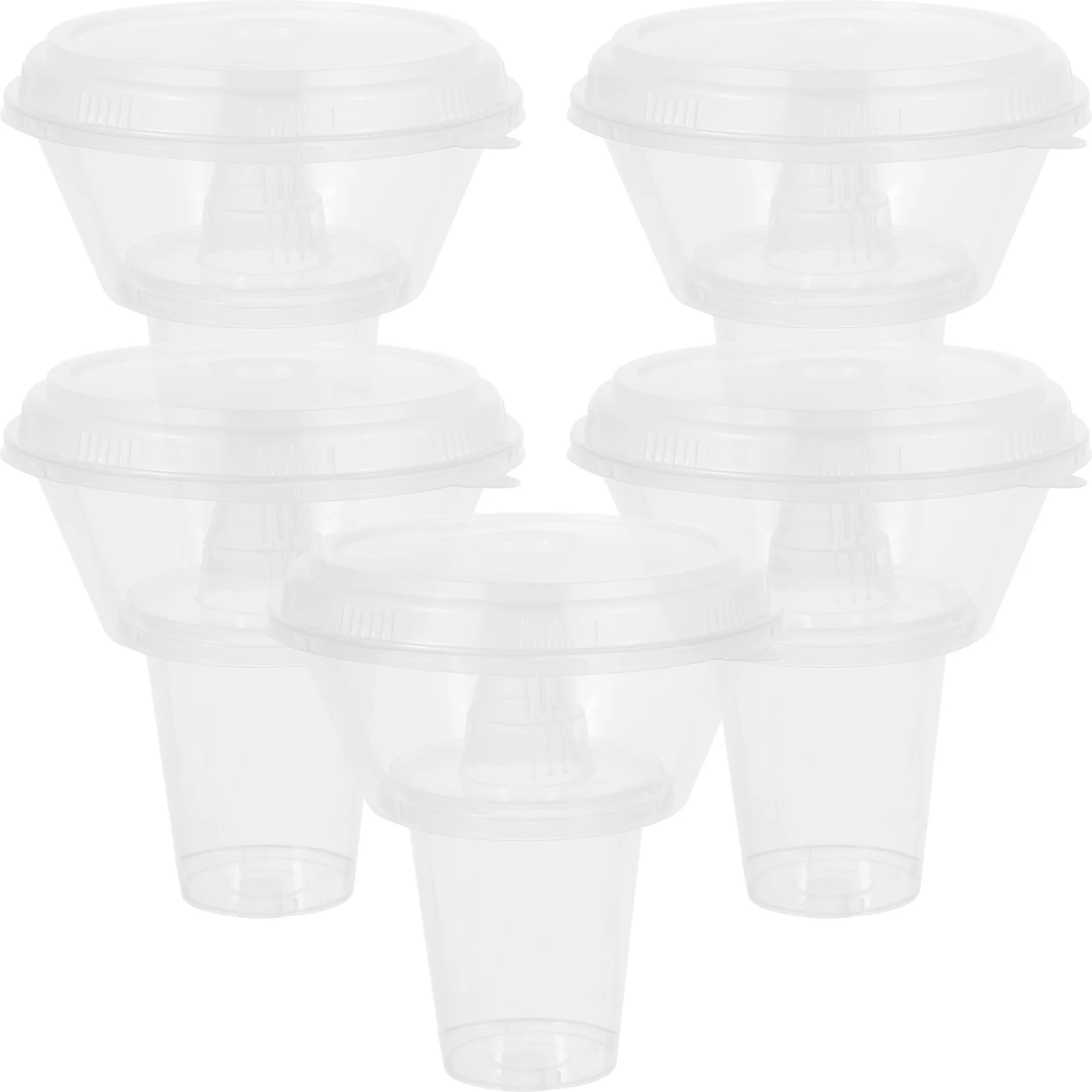 

Cupbottles Snack Cups Bowl Container Appetizer Drink Containers Bottle Yogurtout Take Beverage Clear Lids Triflesundaeportable