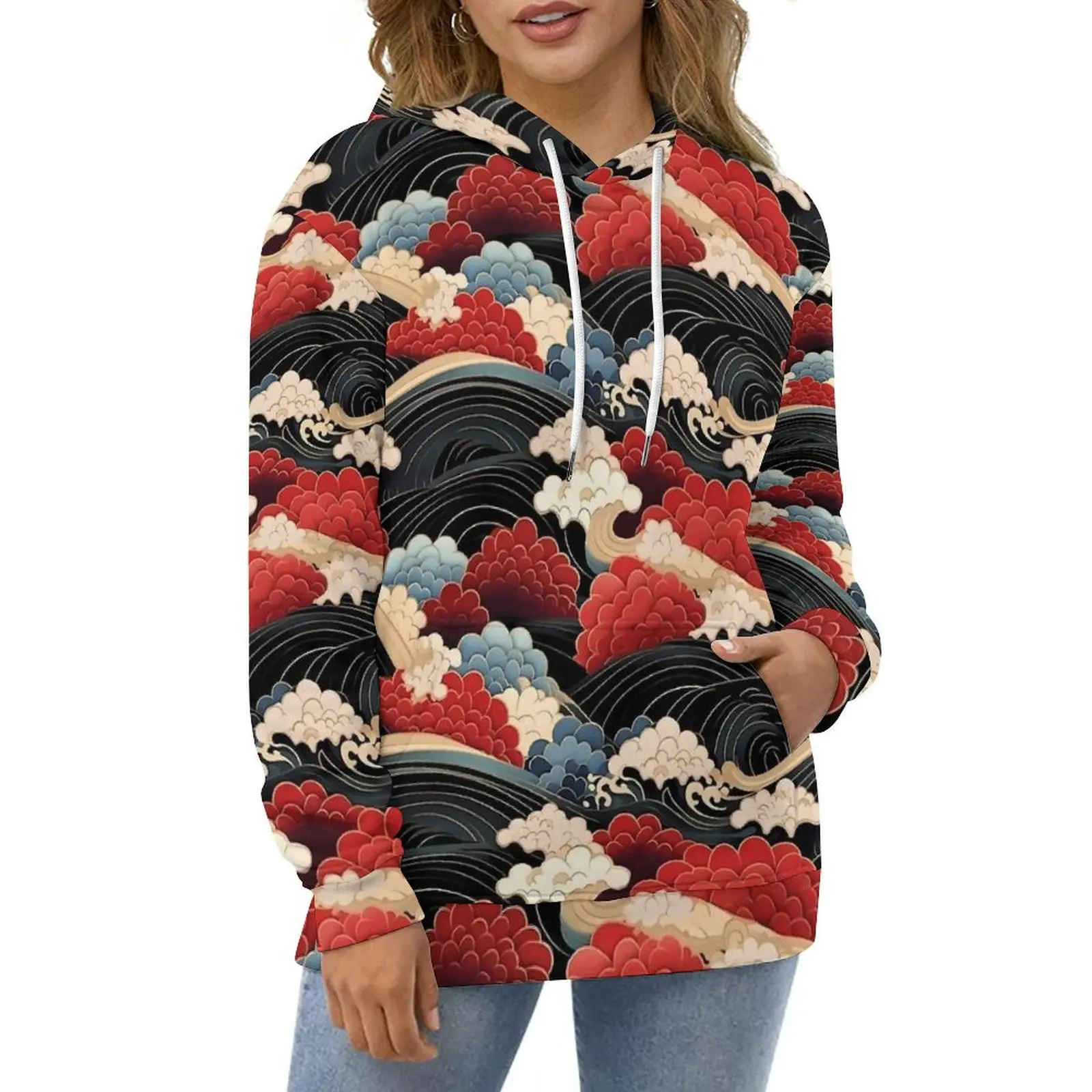 Толстовки с японским искусством ретро японское кимоно узором уличная одежда