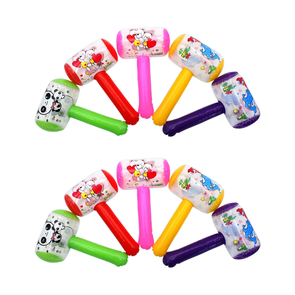 

10 Pcs Kid Inflatable Hammer Hammers Toys Mini Bautizo Para Niño Cartoon