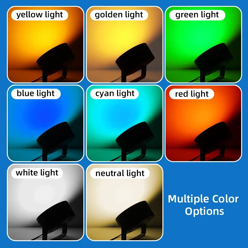 1000 Вт многоцветный светильник для верхней рыбалки зеленый белый голубой IP65