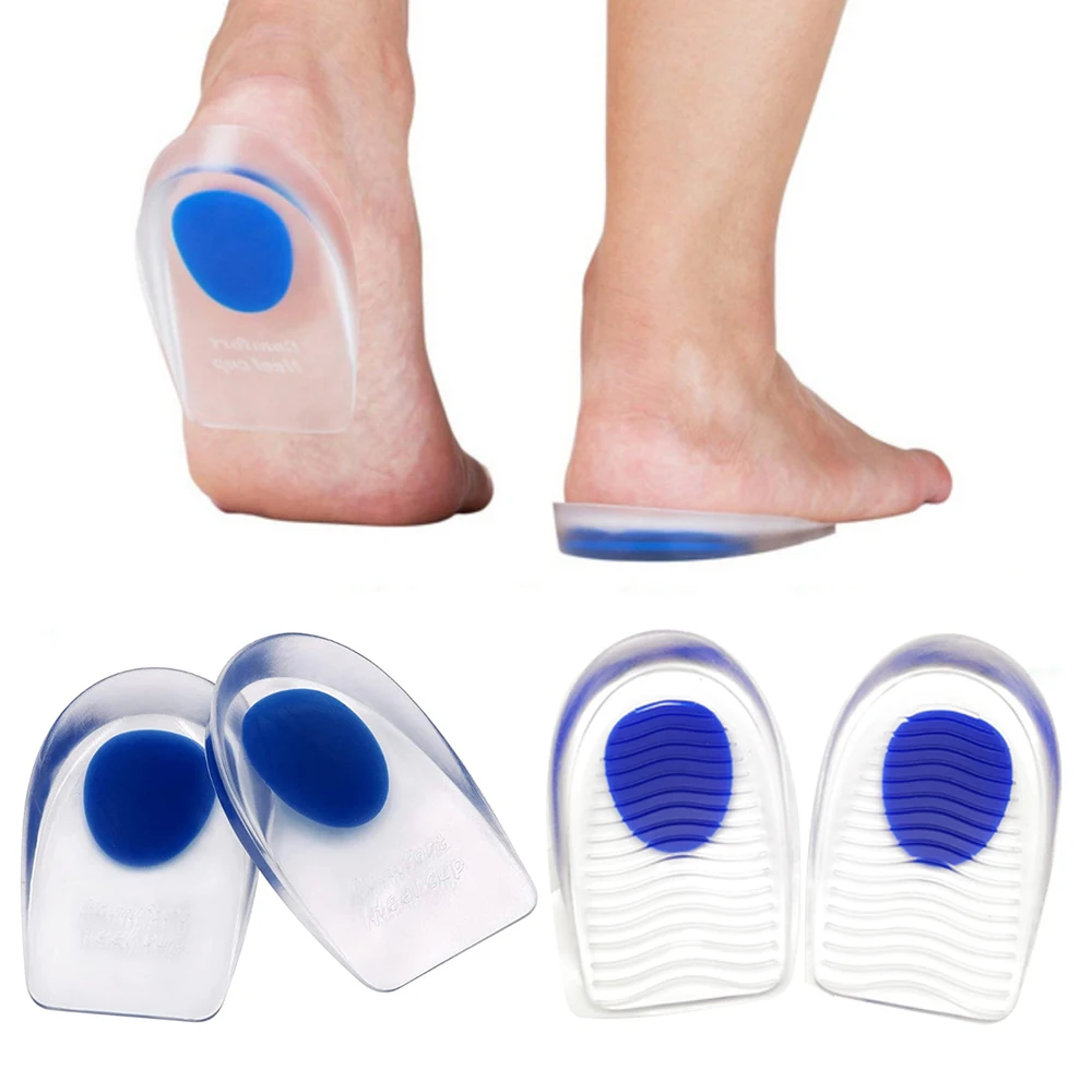 

Medical Silicone Insoles For Heel Protector Inserts Heel Spur Pads For Relief Plantar Fasciitis Heel Pain Reduce Pressure