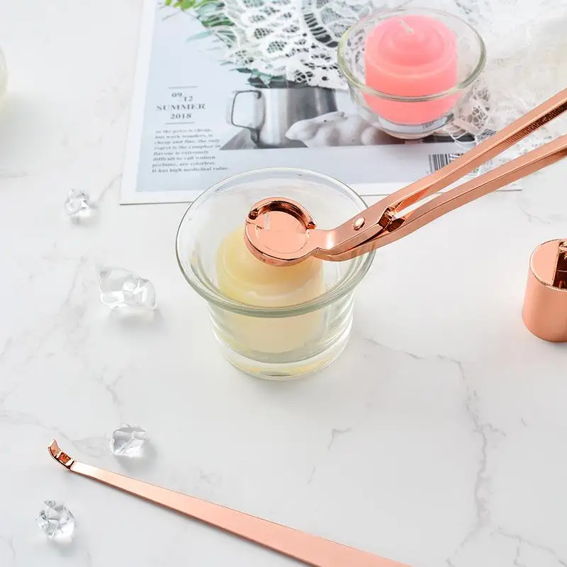 Candle Wick Scissors Extinguisher Stainless Steel Secented Aromatherapy Trimmer Oil Lamp Cover |