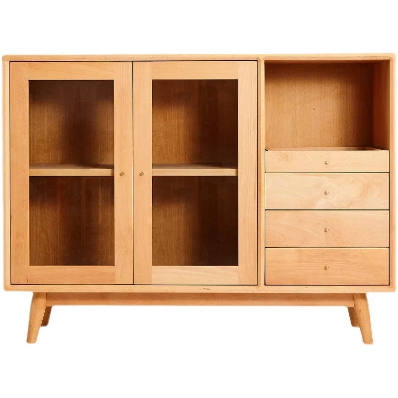 Кухонный стеклянный шкаф для гостиной шведский стол кладовая витрина хранения