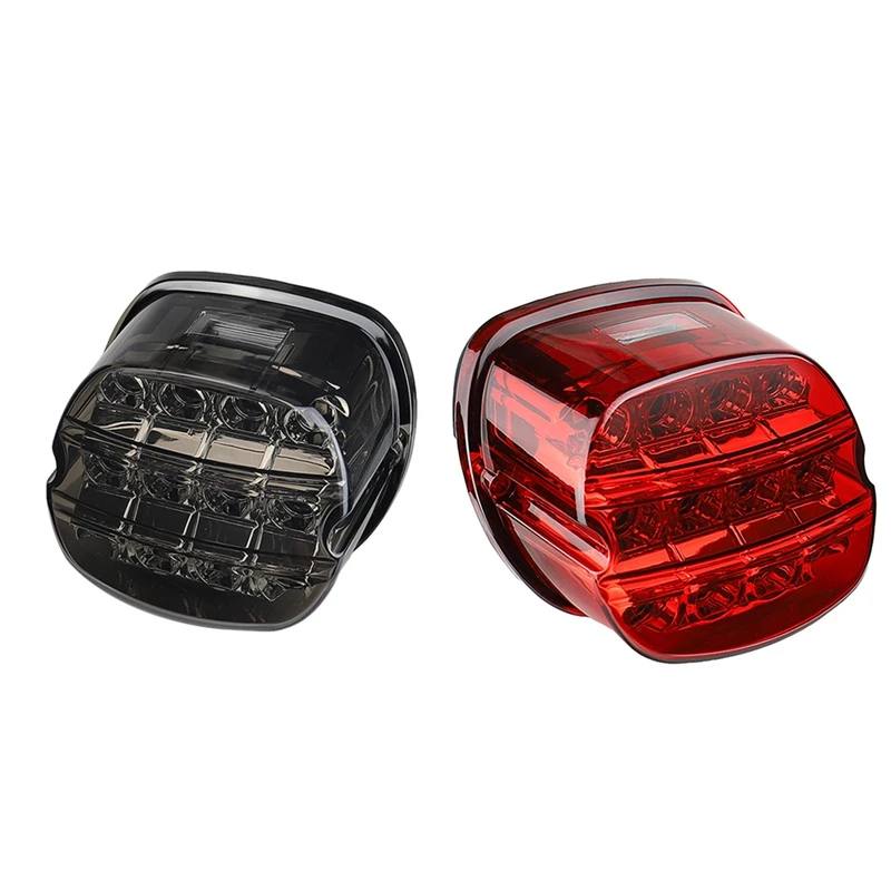 Motorcycle LED Brake Tail Light License Plate Rear Lamp For Dana Road King Electrolux 99-17 FXDL