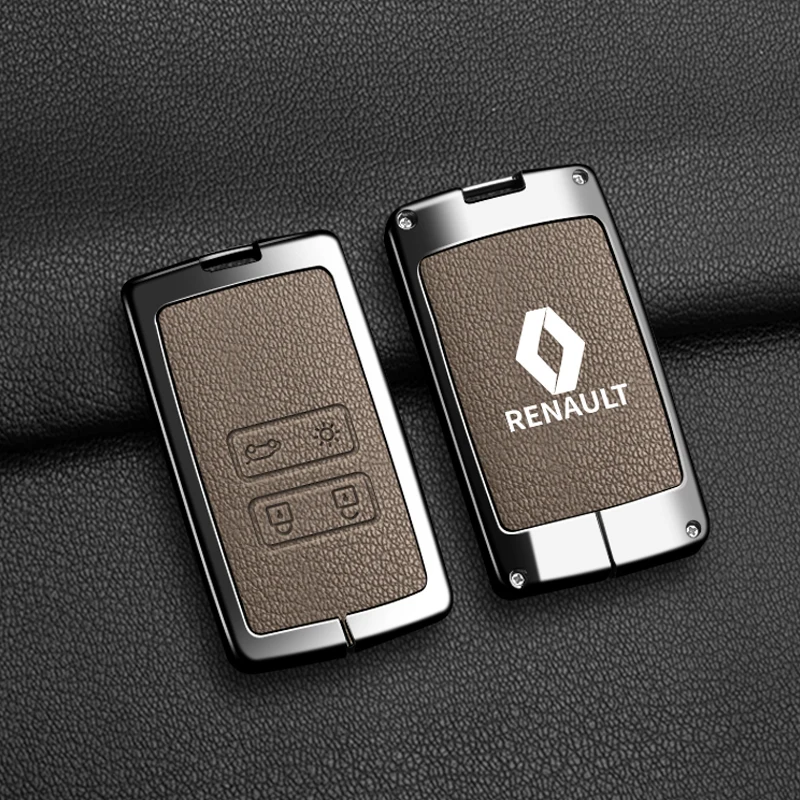 Чехол для ключей из цинкового сплава, металлический чехол для ключей для Renault Sandero Duster Clio 5, Captur Austral Kadjar Megane Logan Arkana Koleos