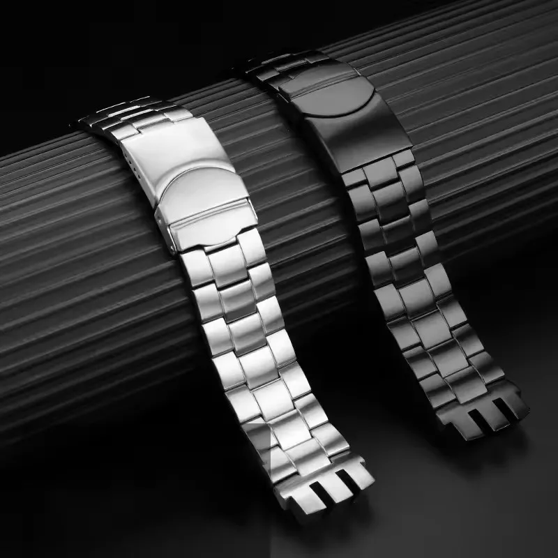 Фото Ремешок для часов Swatch 20 мм с вогнутым и выпуклым креплением YTS401 YTS402 YTS407G YTB400 YTS403 409, браслет из прецизионной стали №4