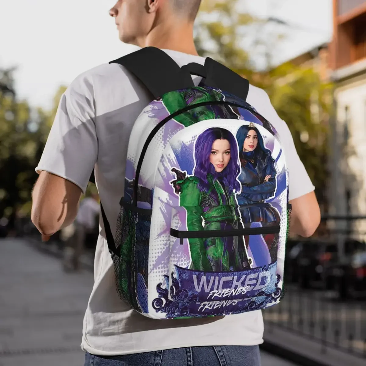 Рюкзак Mal And Evie Wicked Friends Descendants для студентов, школьный рюкзак, походный рюкзак для путешествий, для мужчин и женщин, сумка для книг, наплечная сумка (art.: 3920da52bbe93) - 3920da52bbe93