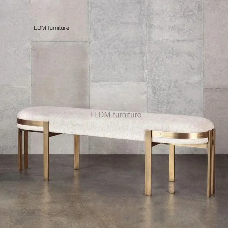 Роскошные дизайнерские табуретки для кровати отель спальня современная