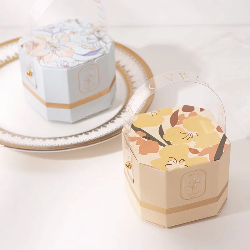 10pcs/lot Portable Party Wedding Favor Gift Boxes Chocolate Treat Candy Gift Bag Baby Shower Birthday Party Decoration  Wedding