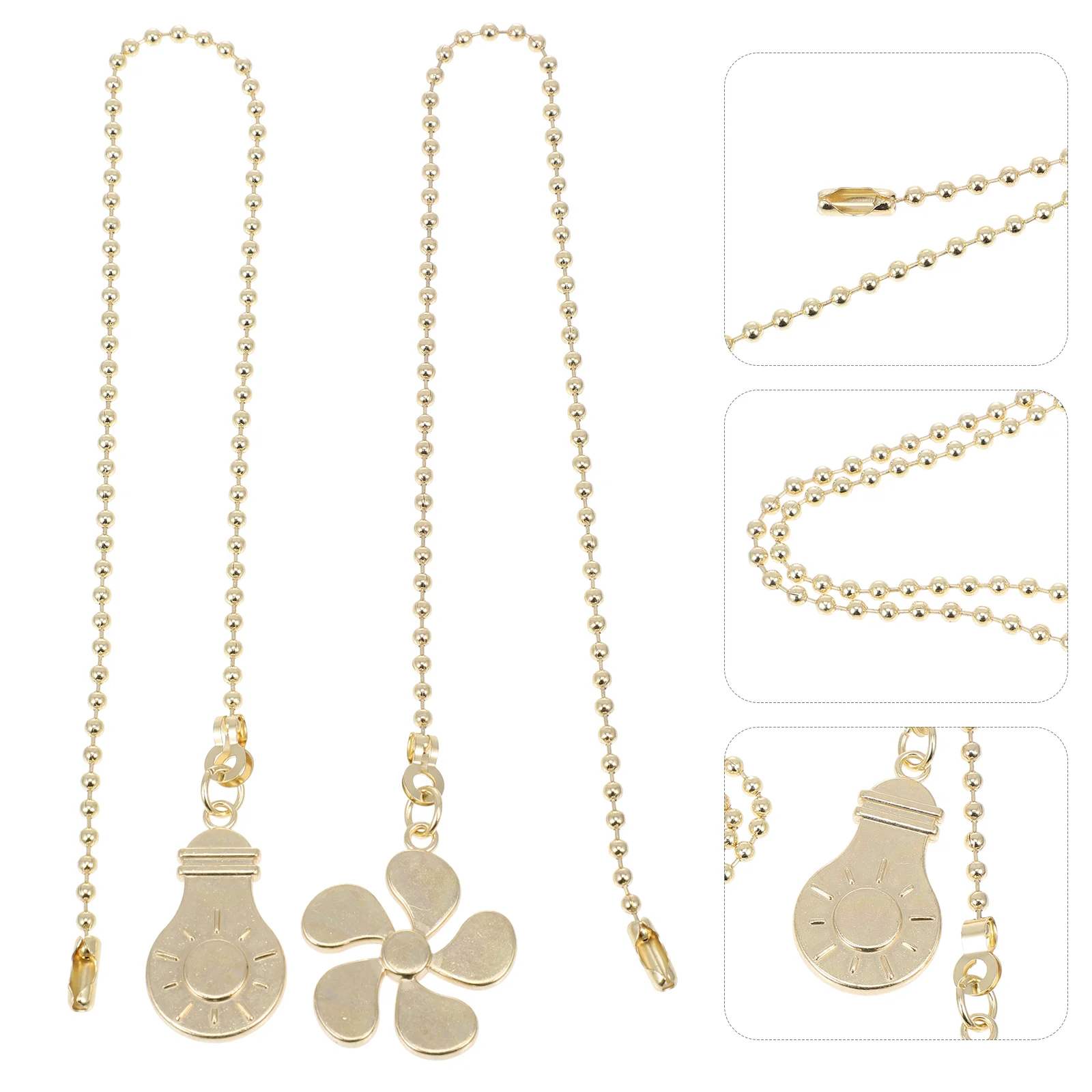 

2pcs Ceiling Light Chain Ceiling Fan Chain Extension Chandelier Chain Pendant