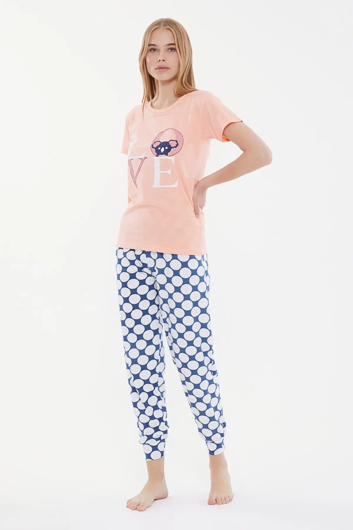 

Trendyol Printed Knitted Pajamas Set THMSS21PT1282