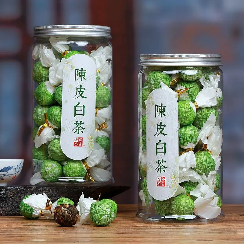 

Китайский чай Fujian Chen Pi Lao Bai Cha, сжатый мини зеленый чай Fuding, Старый белый чай, липидный и красивый, без чайника