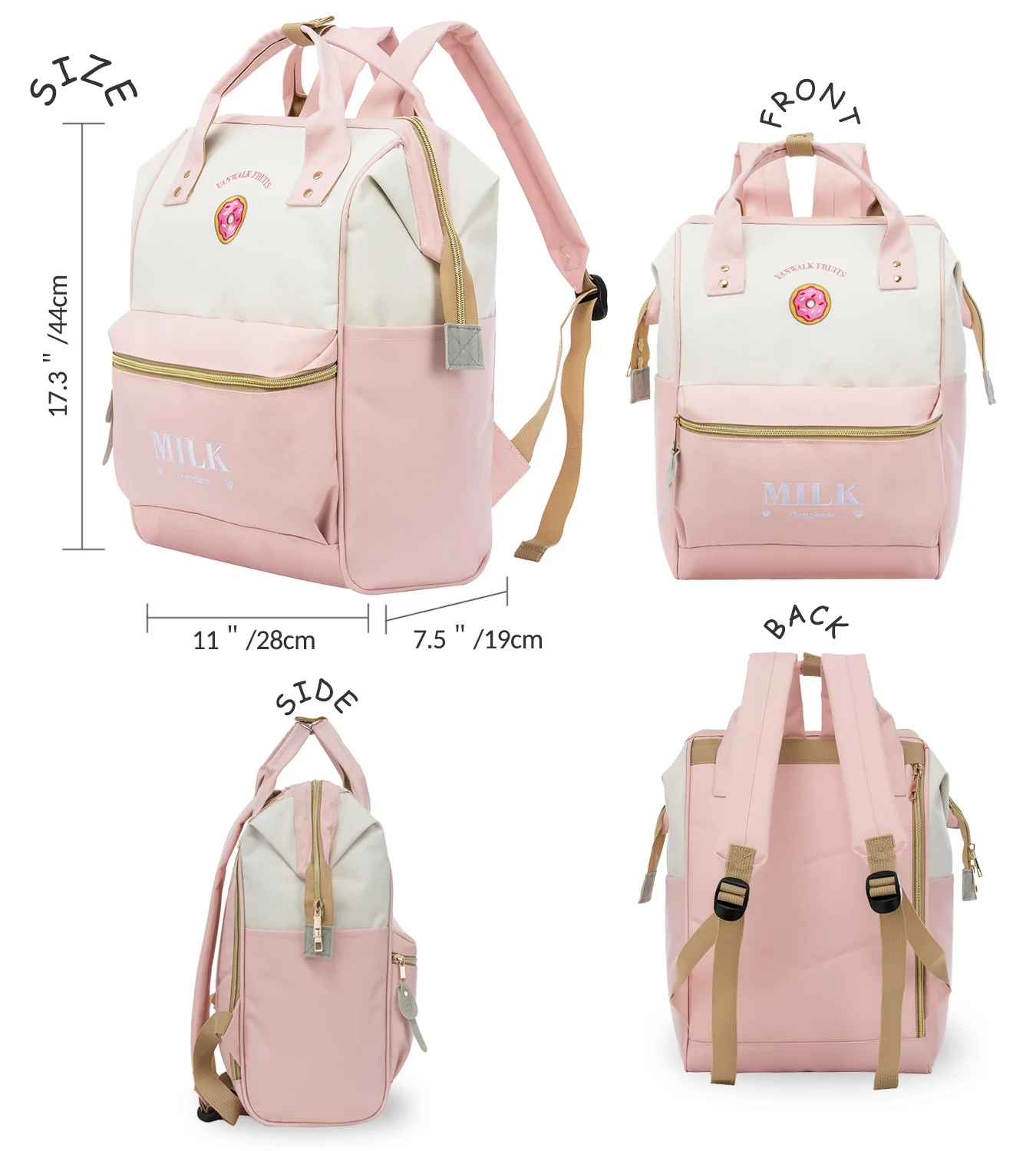 ZOMAKE Модный Женский Рюкзак Большой Емкости Сумка На Плечо Для Колледжа Школы