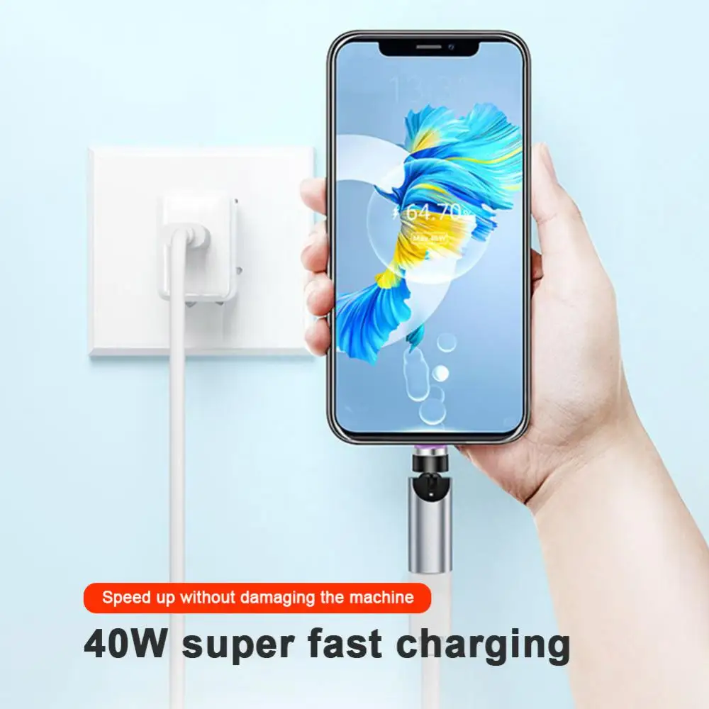 

Portable Usb C Magnetic Adapter Rotating Type C Connector Data Sync Sync Elbow Converter Mini Magnetic Adapter Magnet Charger