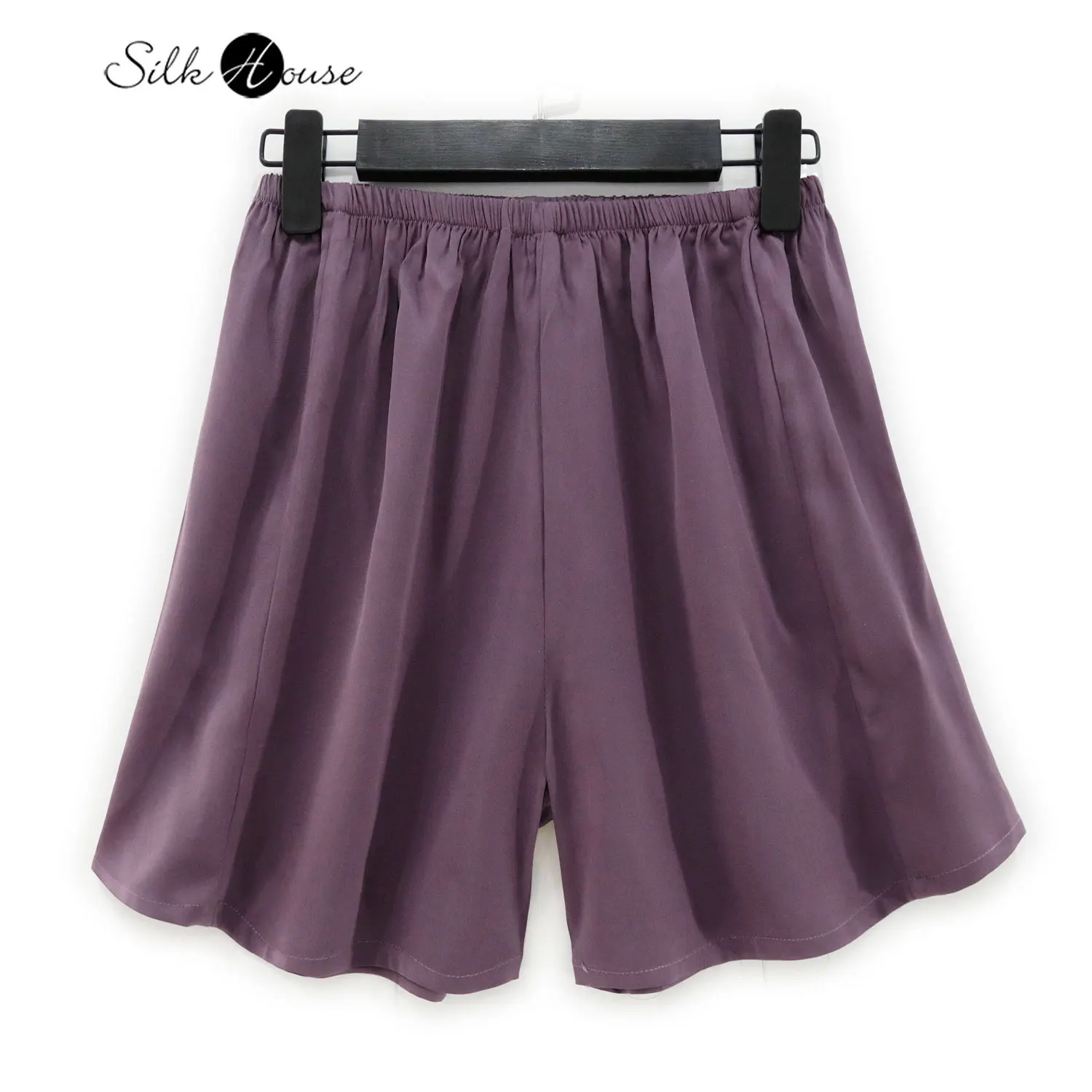 

Versatile and Simple 2022 Women's Summer New Silk Double Joe Shorts 93%Natural Mulberry Silk Hot Pants Casual Beach Pants