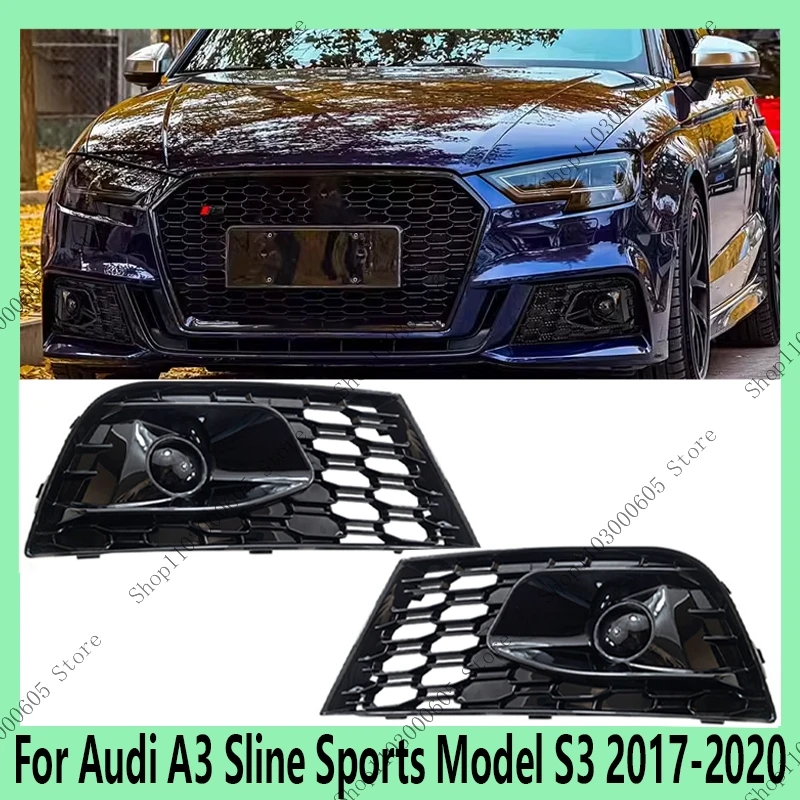 Для Audi A3 Sline Sports Model S3 2017 2018 2019 2020 Автомобильный передний бампер в форме сот